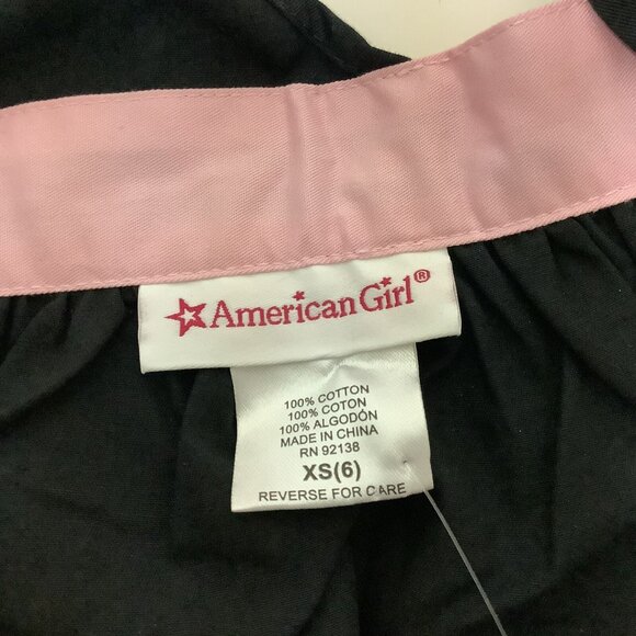 American Girl Grace's Black Apron for Girls Matching Child Size 6 XS New Retired - Picture 11 of 11